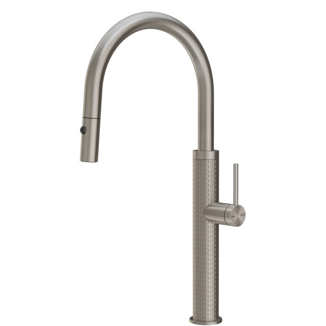 Gessi 316 Meccanica Goose Neck Pull Out Spray Mixer
