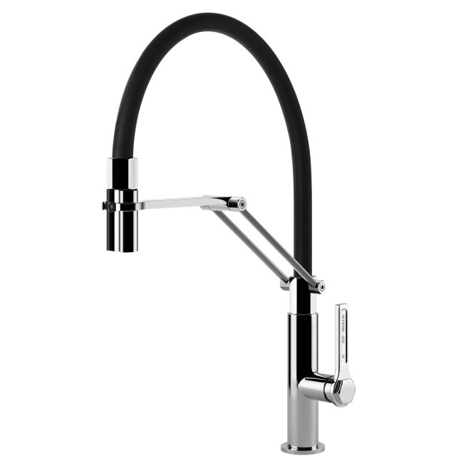 Gessi Officine Goose Neck Semi-Professional Spray Mixer