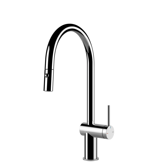 Gessi Inedito Goose Neck Pull Out Spray Mixer