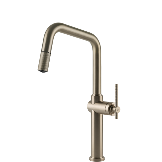 Gessi Habito Square Goose Neck Pull Out Mixer