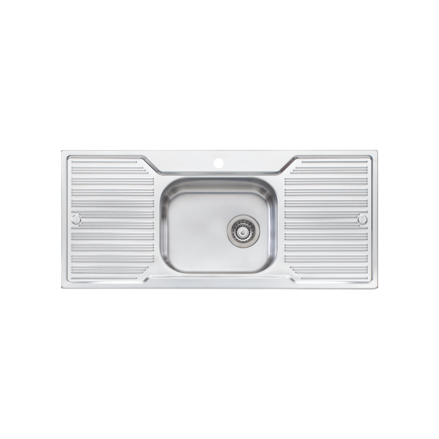 Diaz Single Bowl Sink With Double Drainer