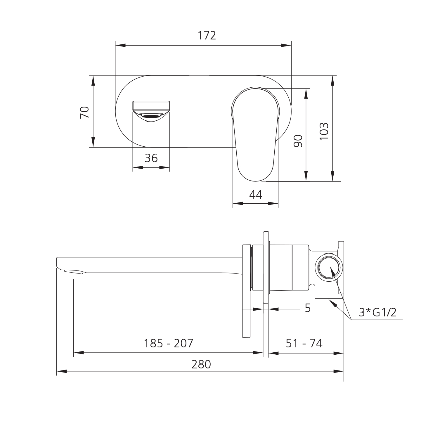 Full trim kit and unibody assembly.