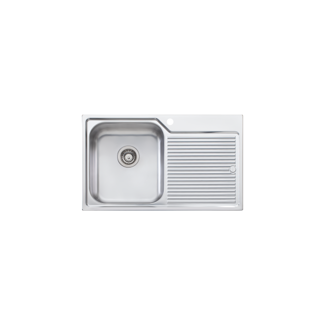 Nu-Petite Single Bowl Topmount Sink With Drainer