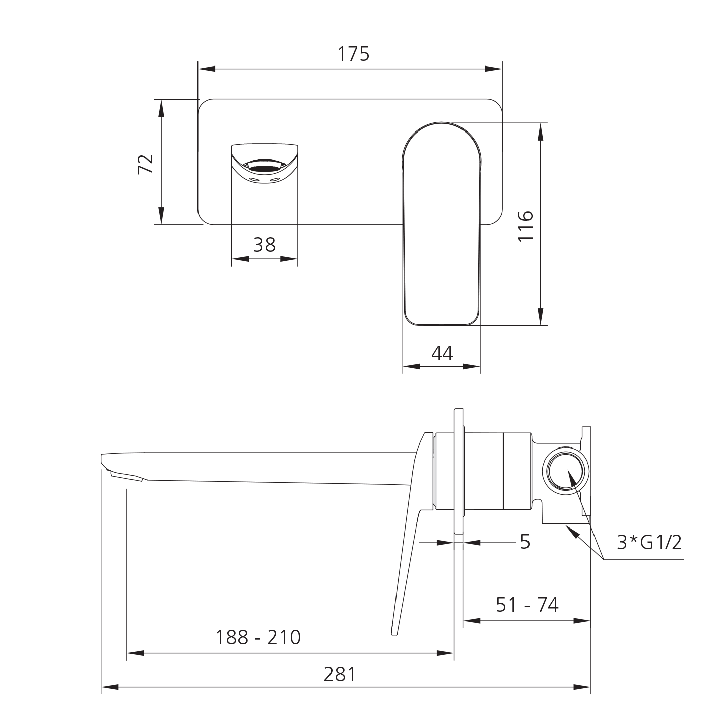 Full trim kit and unibody assembly.