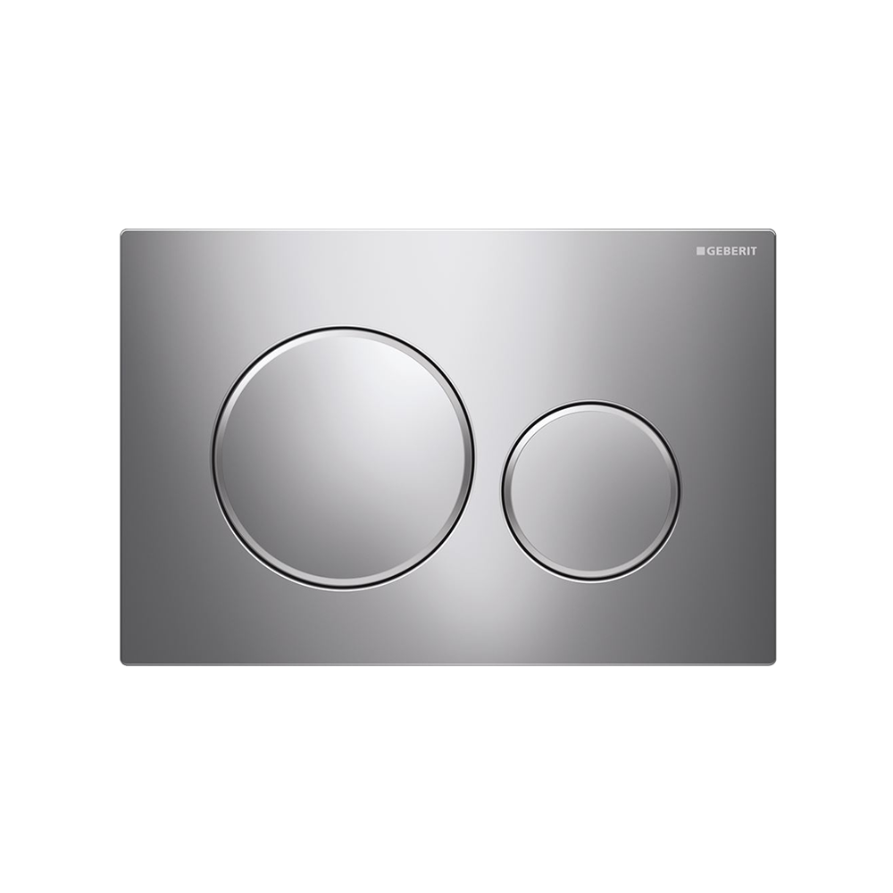 RDPPCR: Chrome Concealed Cistern Flush Plate with Round Buttons - Sold separately