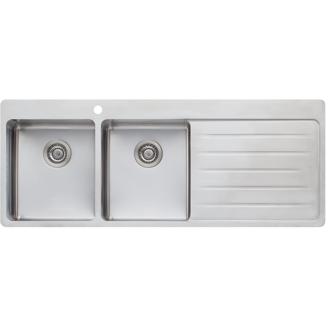 Sonetto Double Bowl Topmount Sink With Drainer