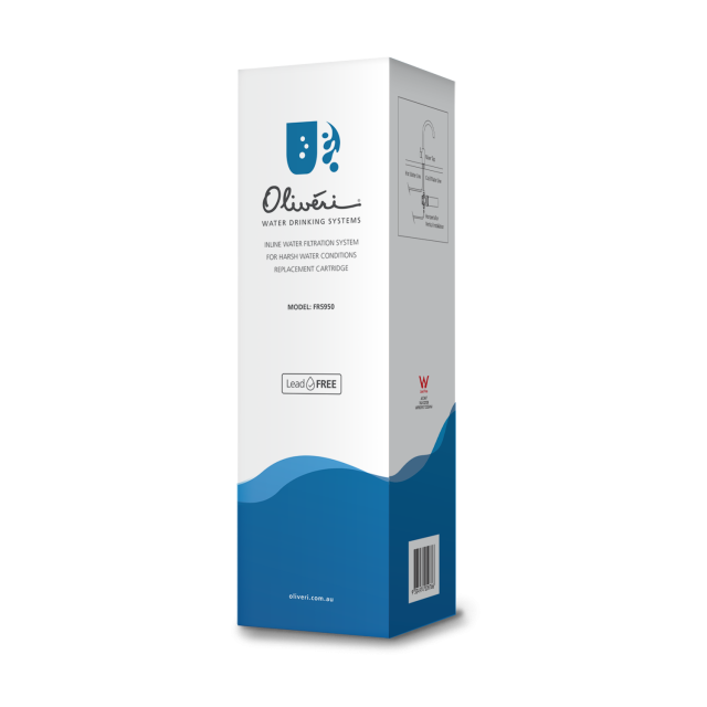 Inline Water Filtration System Replacement Cartridge for Harsh Water Use
